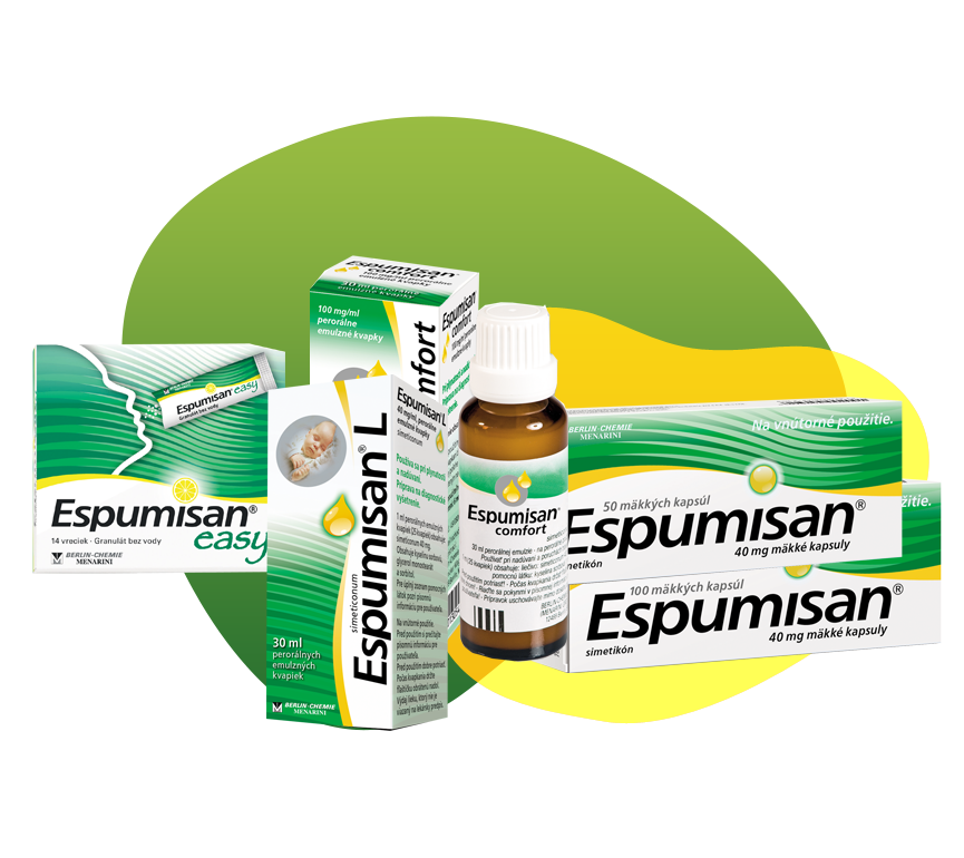 Balenie Espumisanu v rôznych liekových formách, pre rôzne potreby
